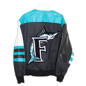 Rare Florida Marlins Jeff Hamilton Leather Jacket (L)